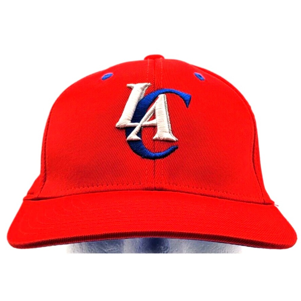 LOS‎ ANGELES CLIPPERS HAT CAP FITTED ADIDAS RED NBA LOGOMAN  SIZE L/XL MENS